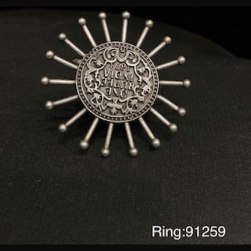 silver replica ring